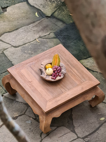 Handmade recycled teak coffee table – the Opium, boho furniture made in Bali