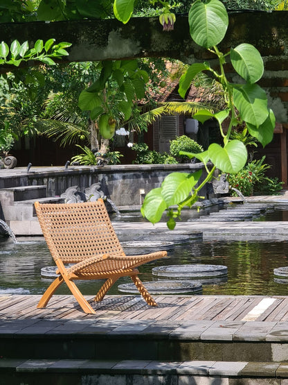 Denise – natural materials folding chair, boho furniture from Bali