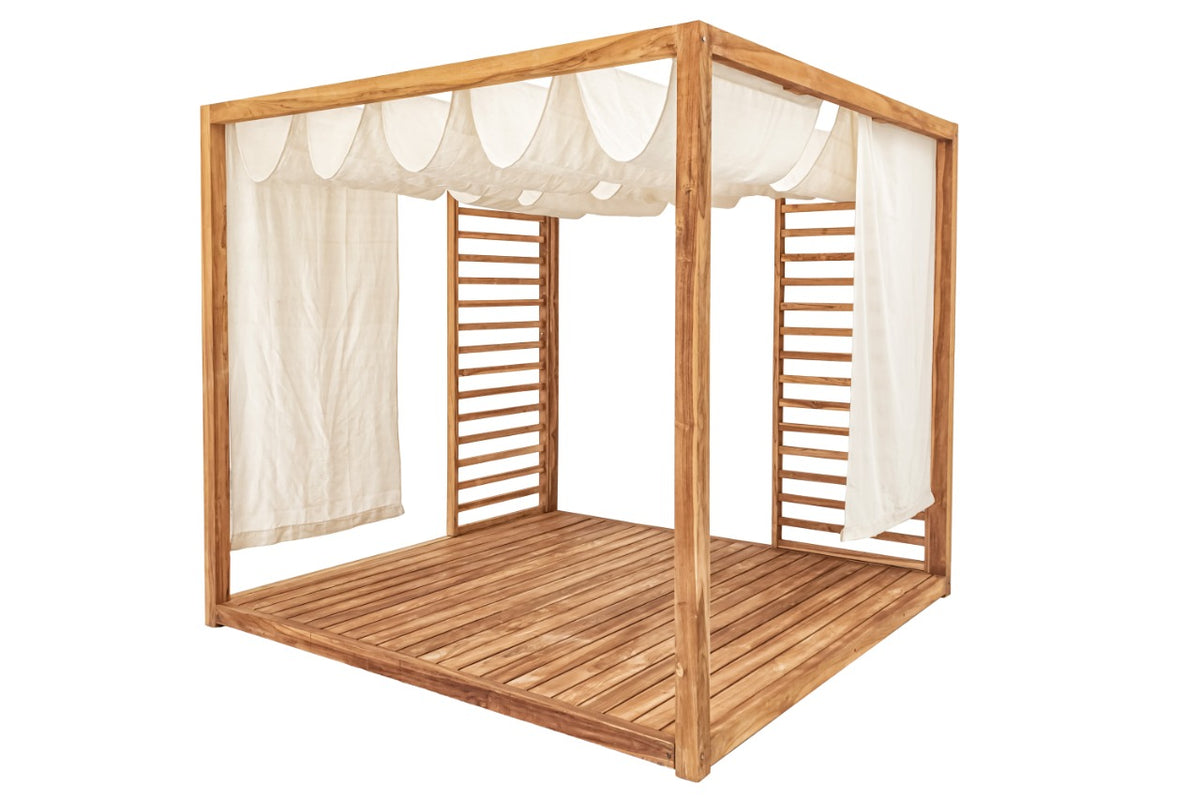 Teak daybed – Casablanca Including, natural natural materials in boho style