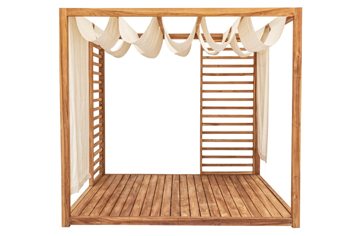 Teak daybed – Casablanca Including, natural natural materials in boho style