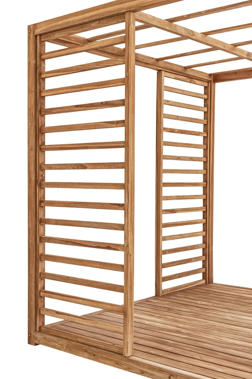 Teak daybed Casablanca Including – boho furniture, handwoven and handmade in Bali