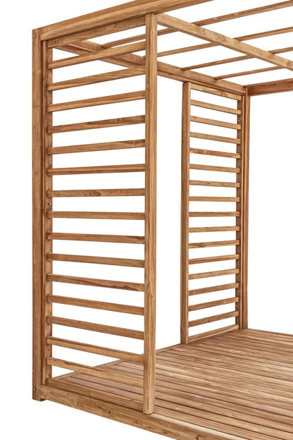 Teak daybed Casablanca Including – boho furniture, handwoven and handmade in Bali