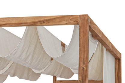 Teak daybed – Casablanca Including, natural natural materials in boho style