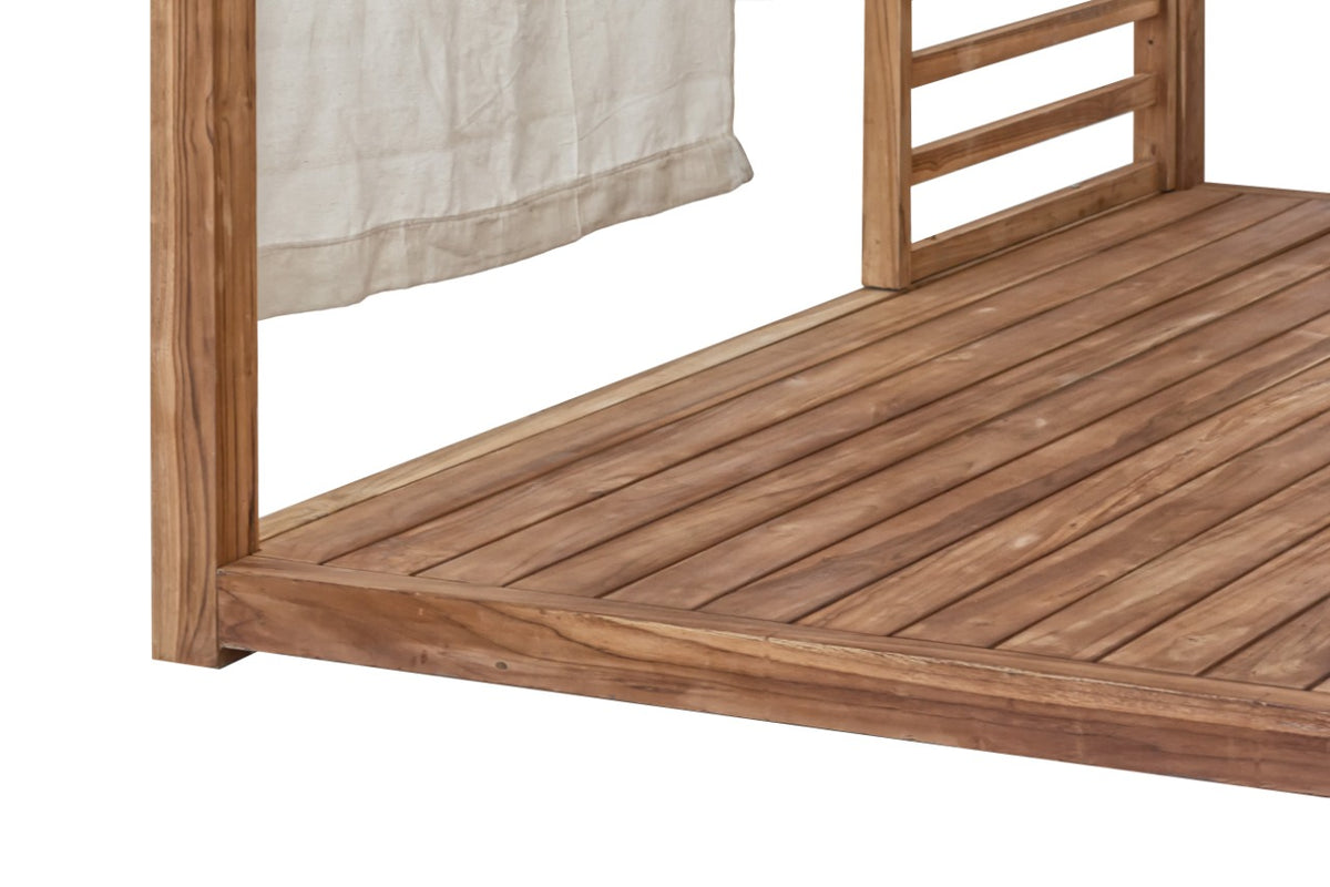 Handcrafted teak daybed – Casablanca Including, boho furniture from BaliSouk