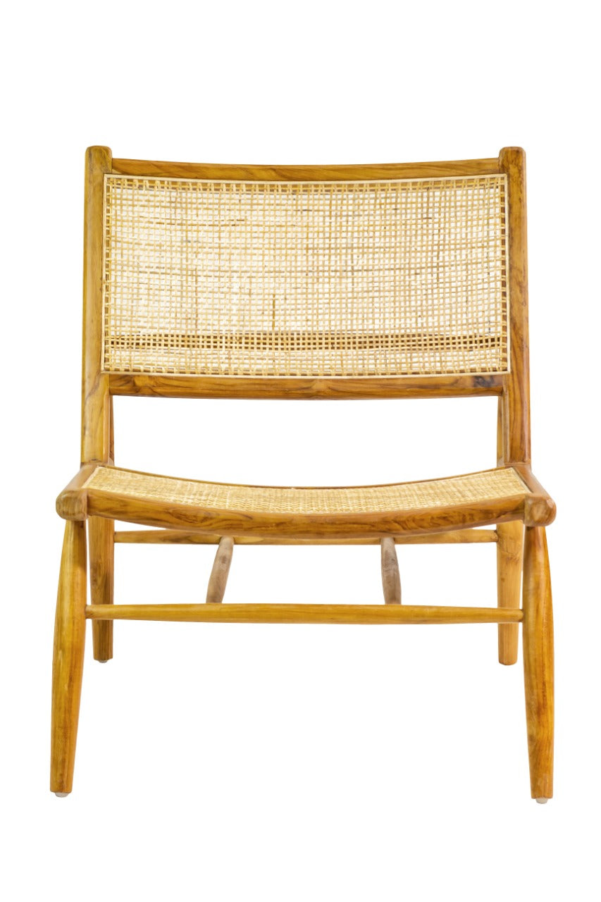 Handcrafted teak lazy chair – Jovina, boho furniture from BaliSouk