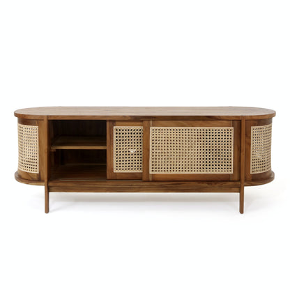 Teak cabinet Angel – boho furniture, handwoven and handmade in Bali
