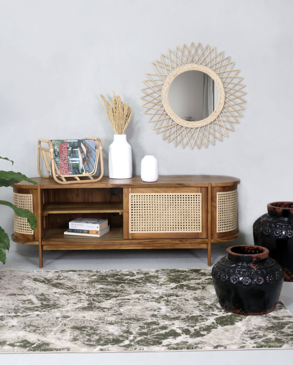 Teak cabinet Angel – handmade in Bali, boho style
