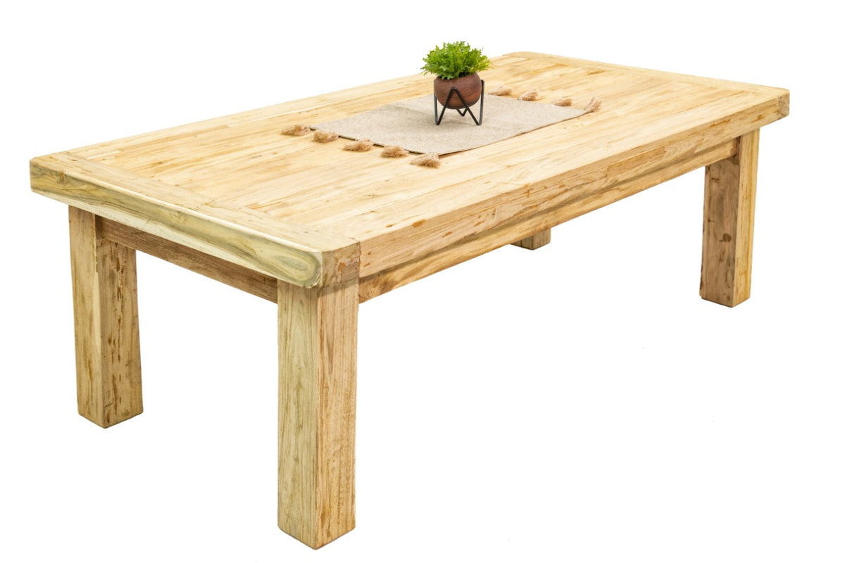Handcrafted teak coffee table – Riri, boho furniture from BaliSouk