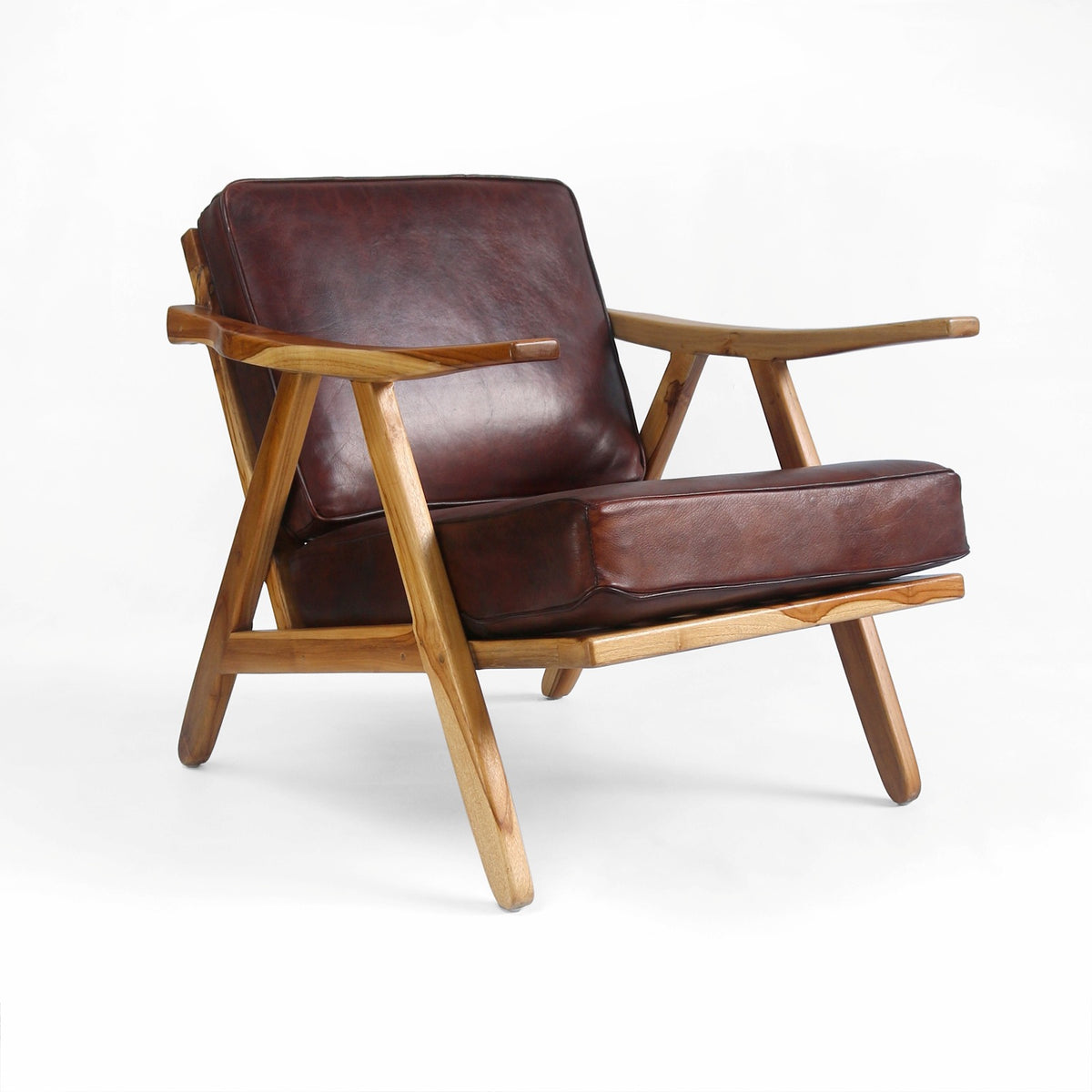 Handcrafted teak armchair – Panampu Arm, boho furniture from BaliSouk