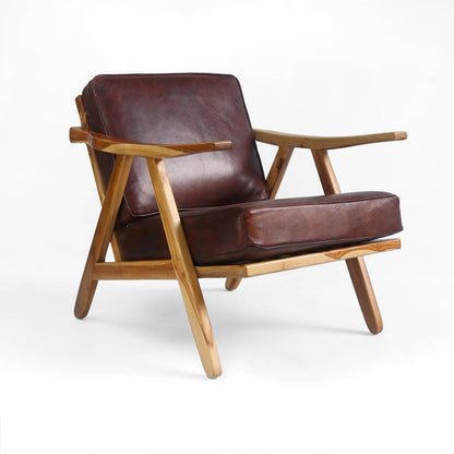 Handcrafted teak armchair – Panampu Arm, boho furniture from BaliSouk