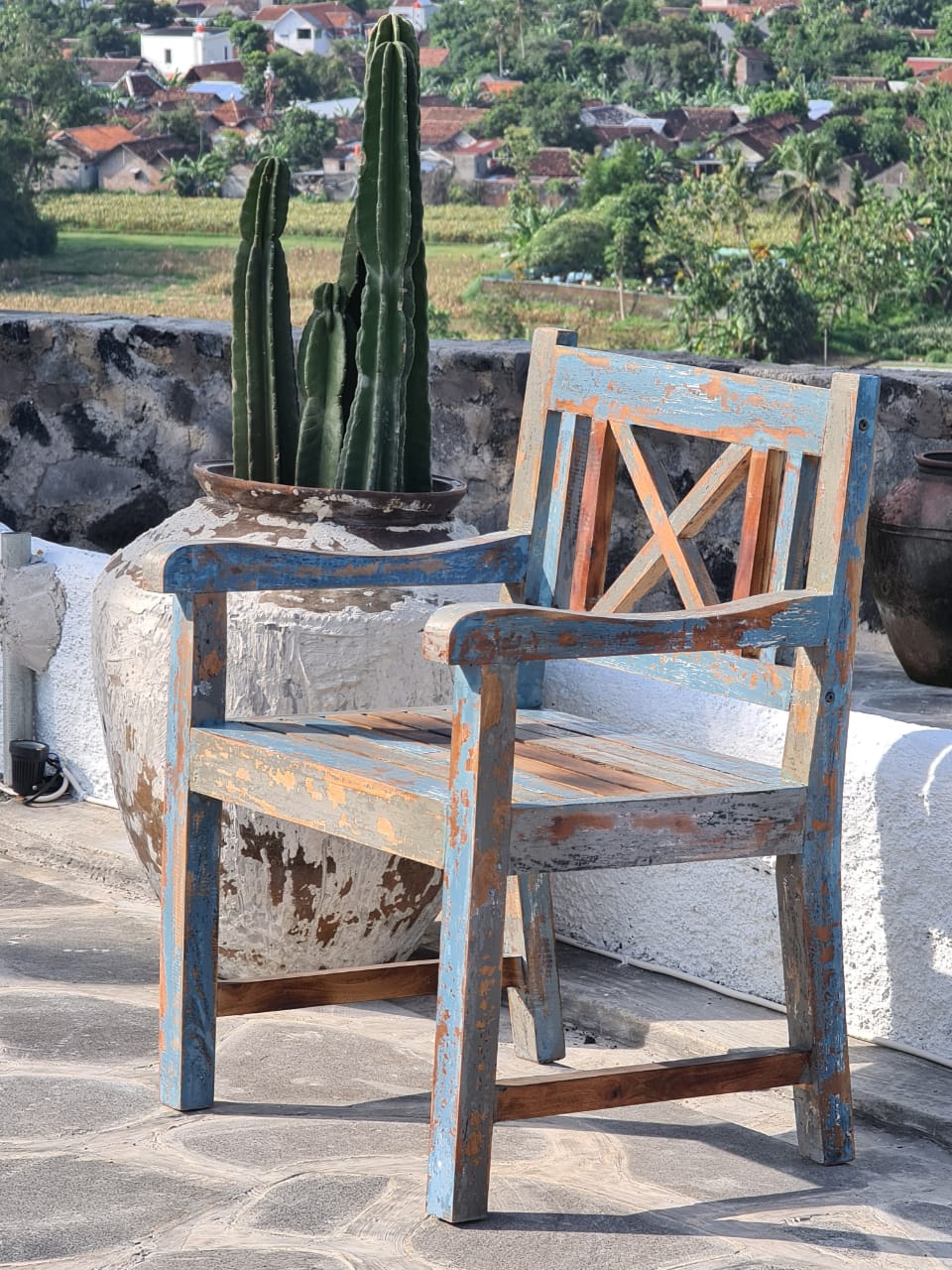 Criscross bench by BaliSouk – boho furniture made in Bali