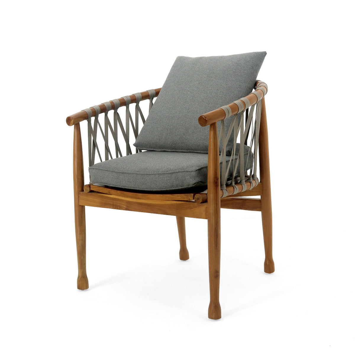 Loleza Arm armchair in natural materials – handmade boho furniture from Bali