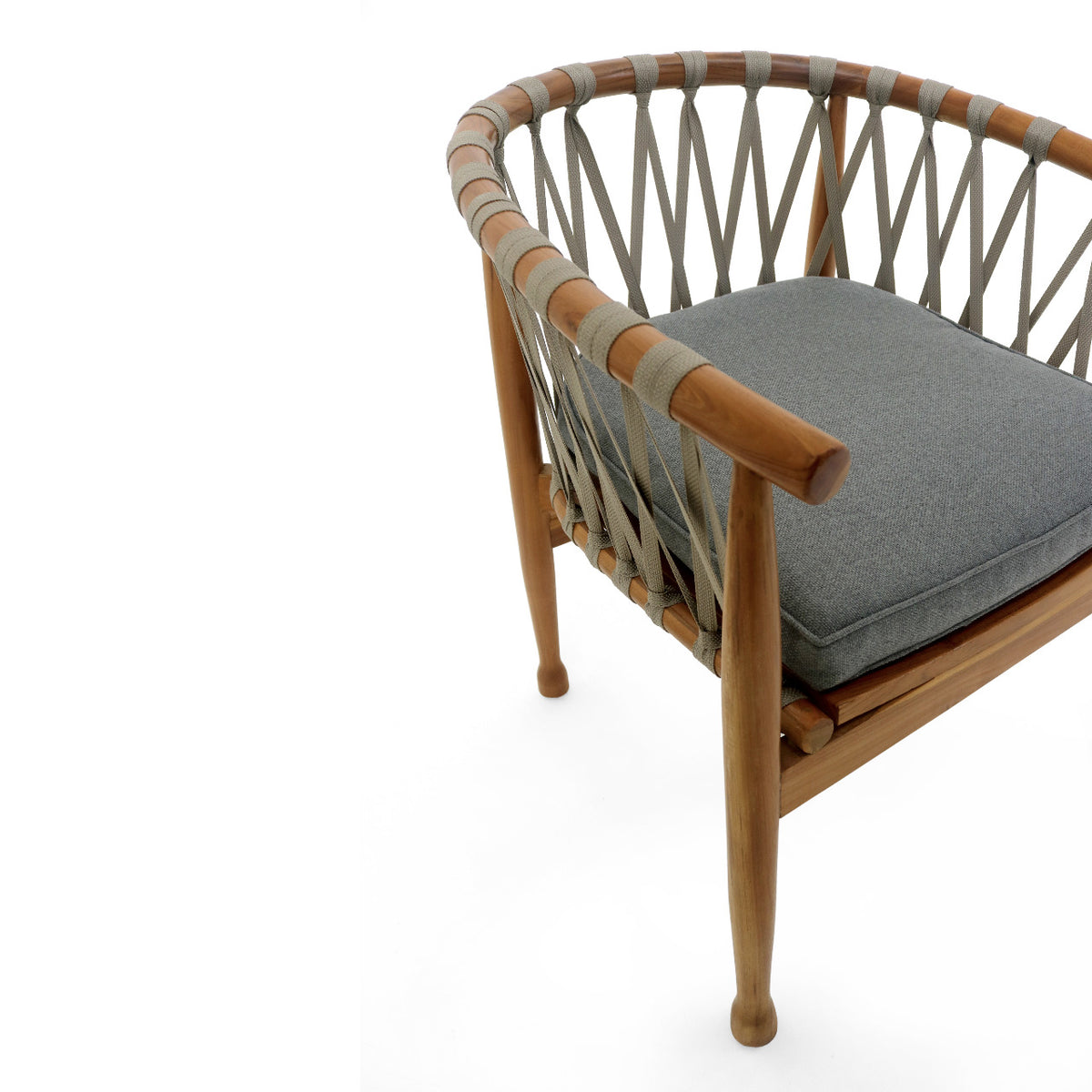 Loleza Arm armchair in natural materials – boho furniture by BaliSouk