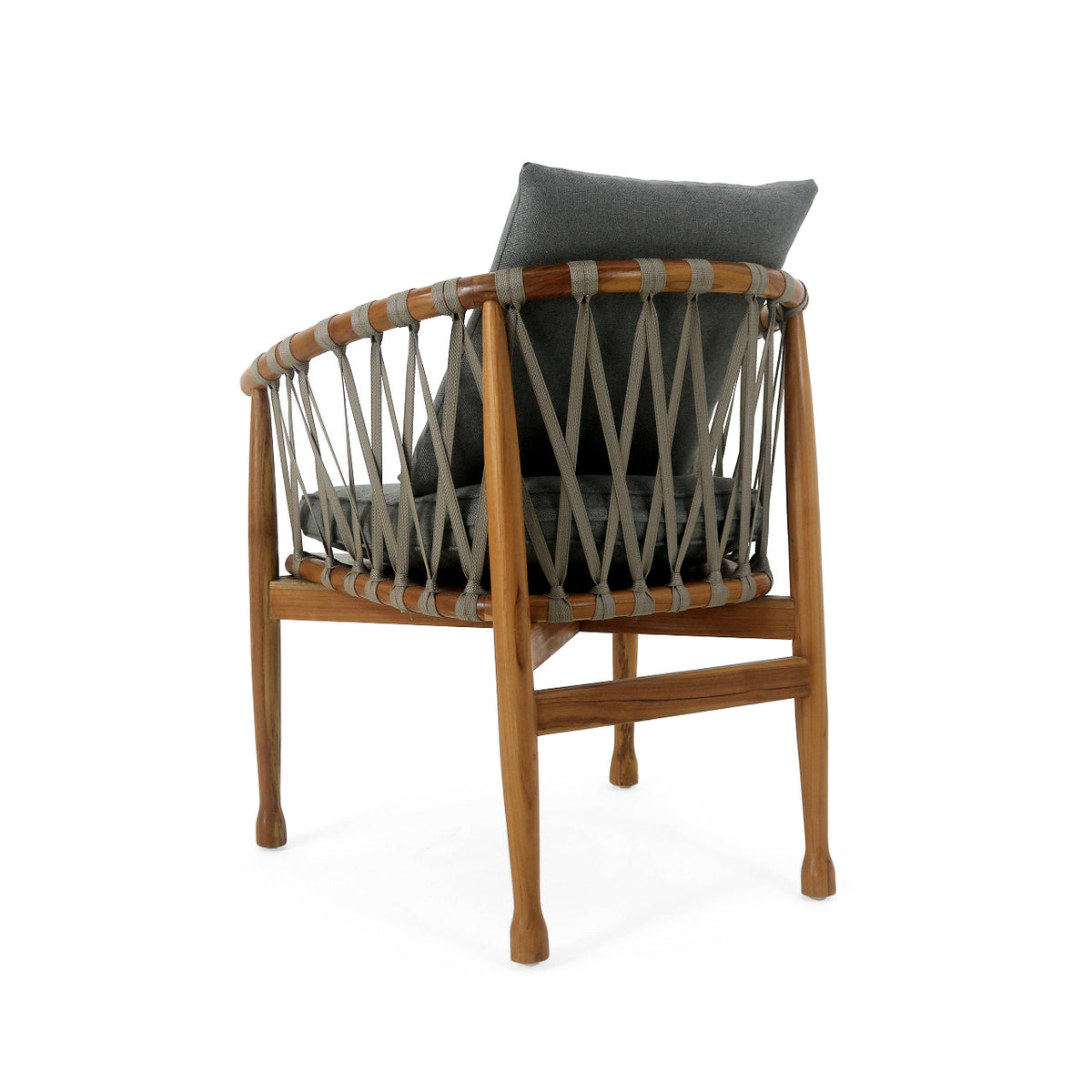 Loleza Arm armchair, boho furniture handmade by Balinese artisans