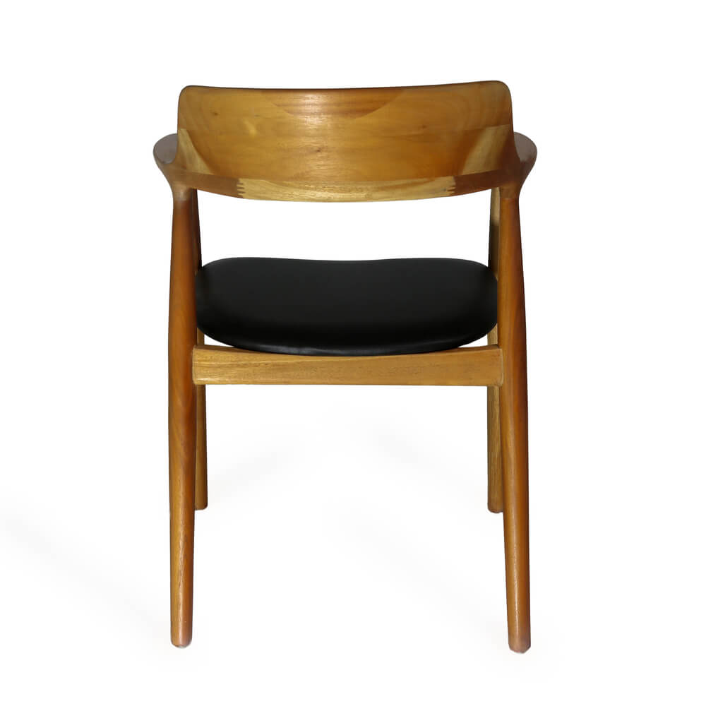 Bali Furniture – Kennedy Armchair Natural Black Vinyl