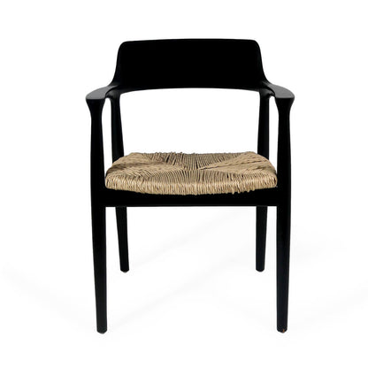 Bali Furniture – Kennedy Armchair Black Natural – The Kennedy Armchair Black Natural adds 