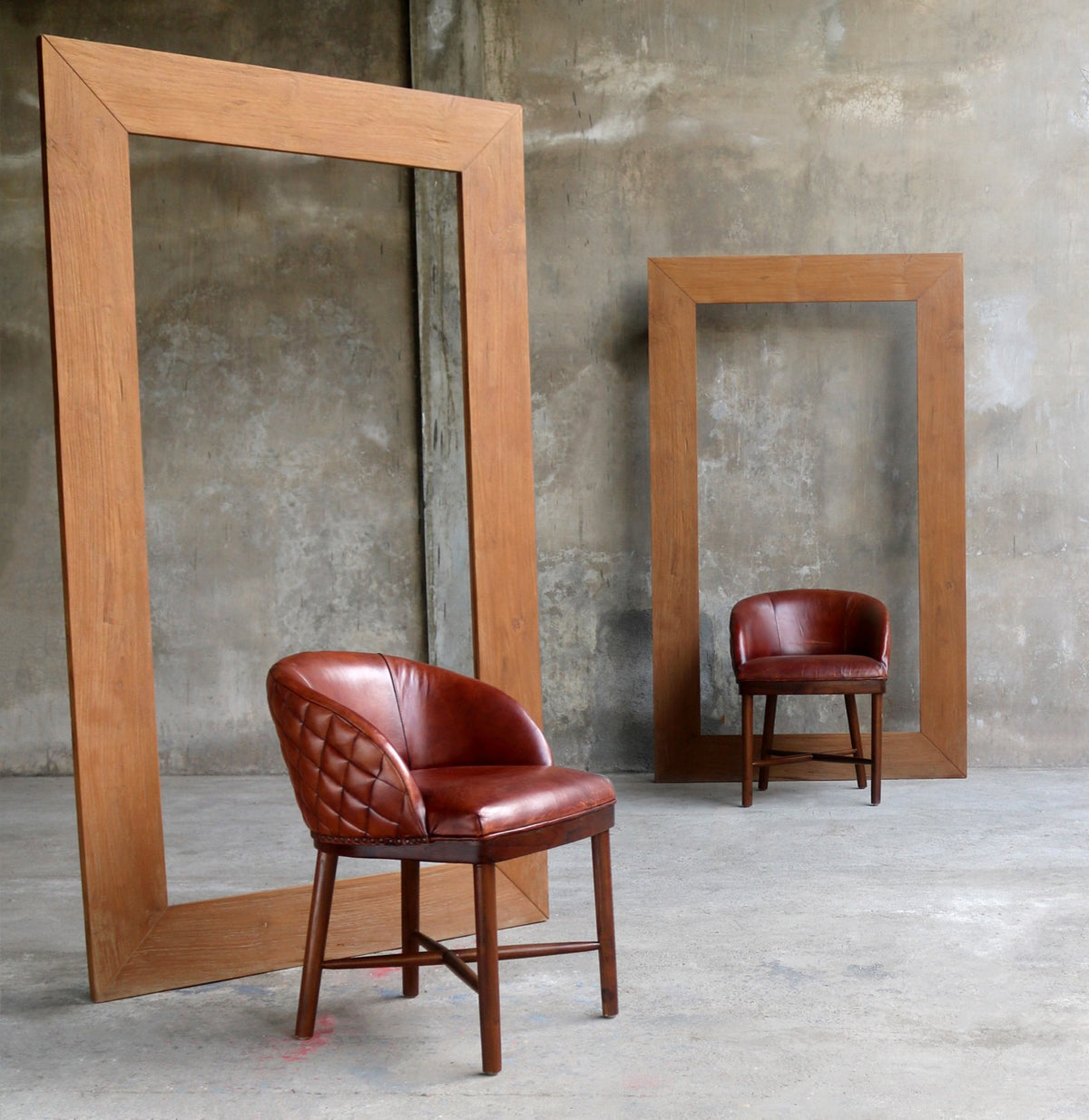 Teak armchair – Katon Arm, natural natural materials in boho style