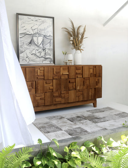 Teak buffet – Nusa Indah, natural natural materials in boho style