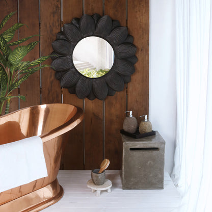 Iron mirror – Lanca, natural natural materials in boho style