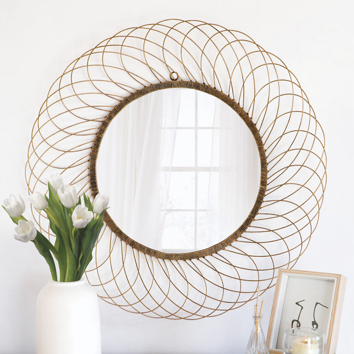 Lanca – natural materials mirror, boho decor from Bali
