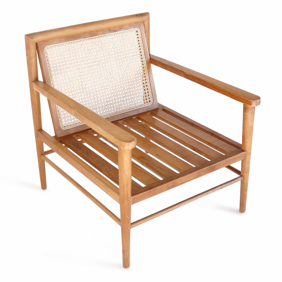 Handcrafted teak armchair – Pandawa Arm, boho furniture from BaliSouk