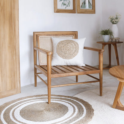 Pandawa Arm armchair in natural materials – handmade boho furniture from Bali