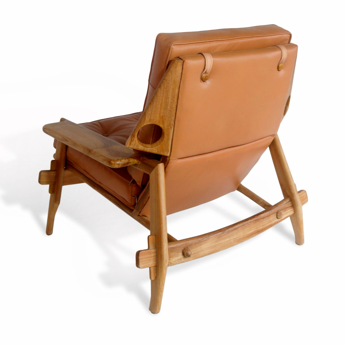 Teak lounge chair Niko – handmade in Bali, boho style