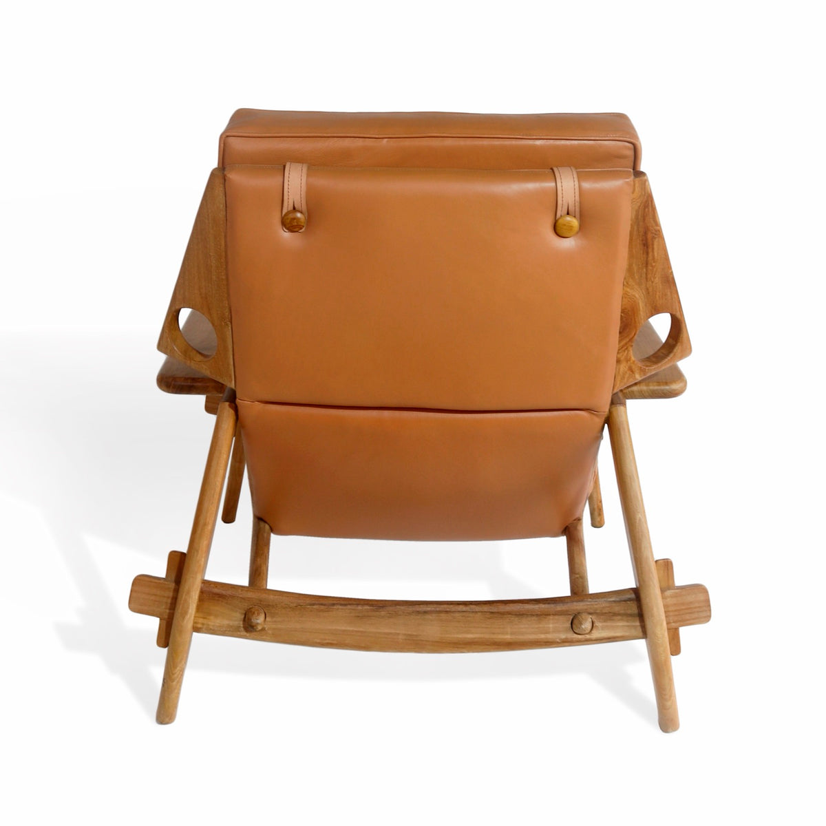Handcrafted teak lounge chair – Niko, boho furniture from BaliSouk