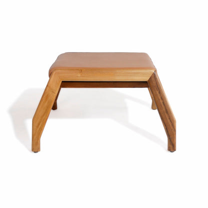 Niko Foot footstool in natural materials – boho furniture by BaliSouk