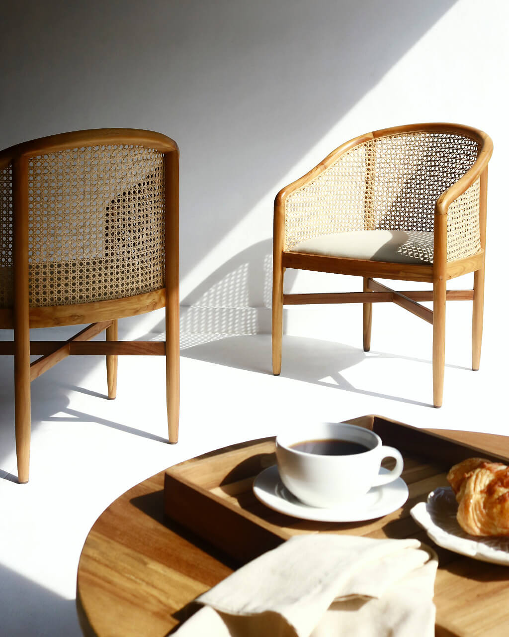 Danisa Arm Chair With Seat Cushion – Set of 2