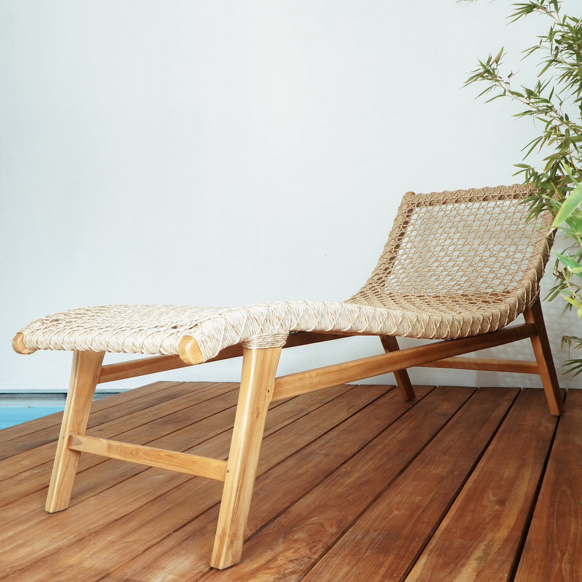Veronica Sun Lounger Without Cushion Natural