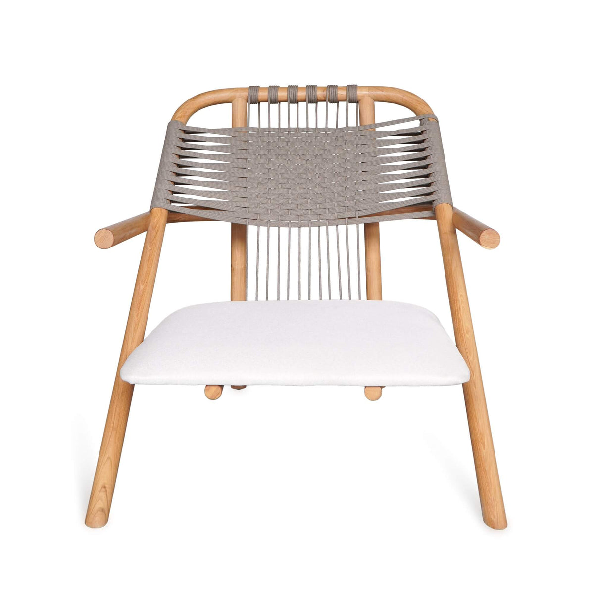 Bilbao Relax Armchair With White Seat Cushion – Set of 2