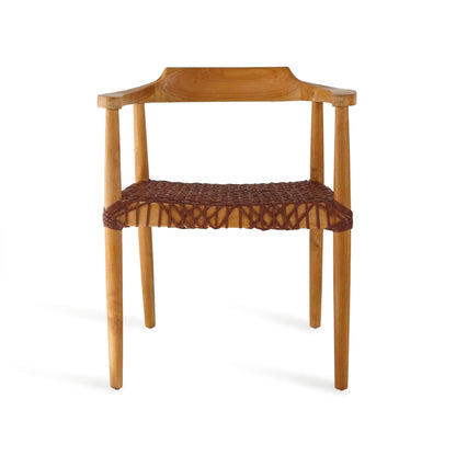 Bali Furniture – Kopenhagen Armchair With Leather Seat