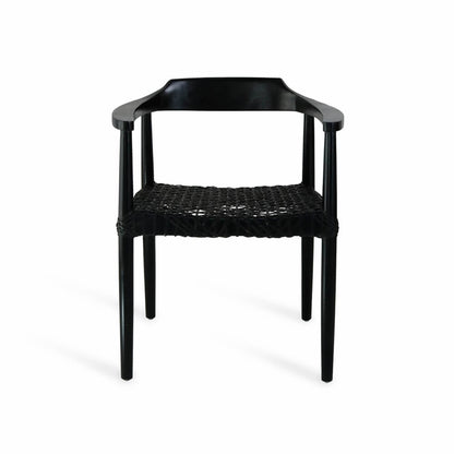 Bali Furniture – Kopenhagen Armchair Natural With Leather Seat