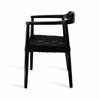 Bali Furniture – Kopenhagen Armchair Natural With Leather Seat