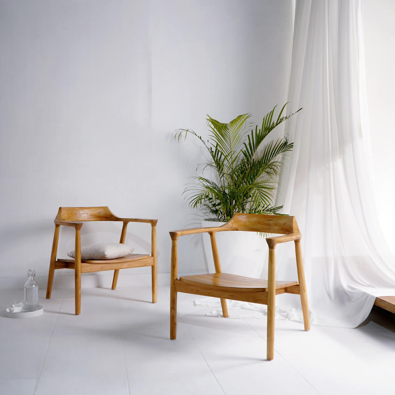 Bali Furniture – Kennedy Lounge Chair With Wooden Seat