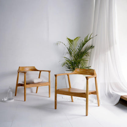 Bali Furniture – Kennedy Lounge Chair With Wooden Seat