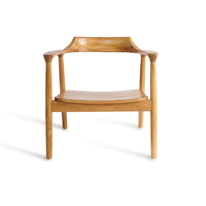 Kennedy Lounge Chair With Wooden Seat