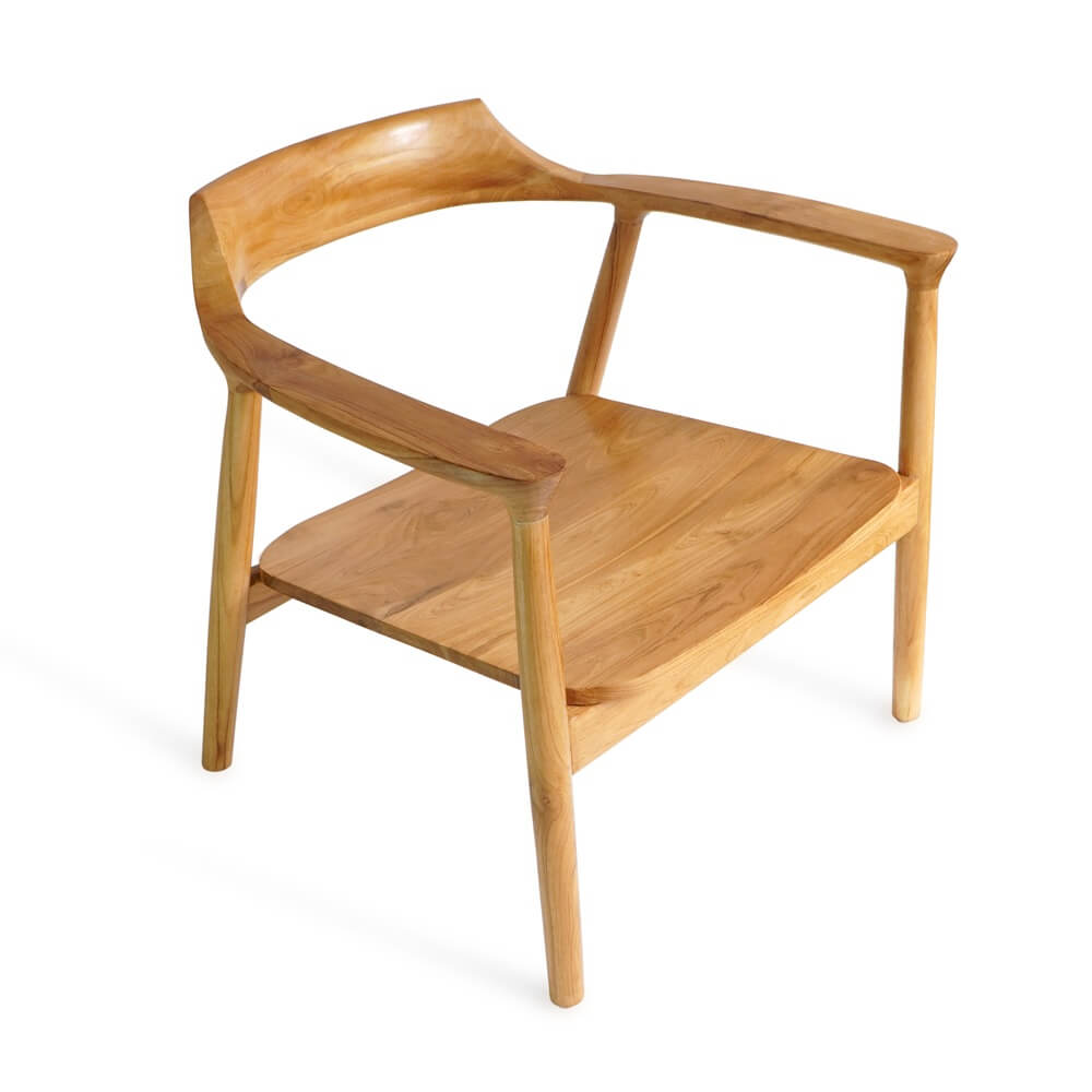 Bali Furniture – Kennedy Lounge Chair With Wooden Seat