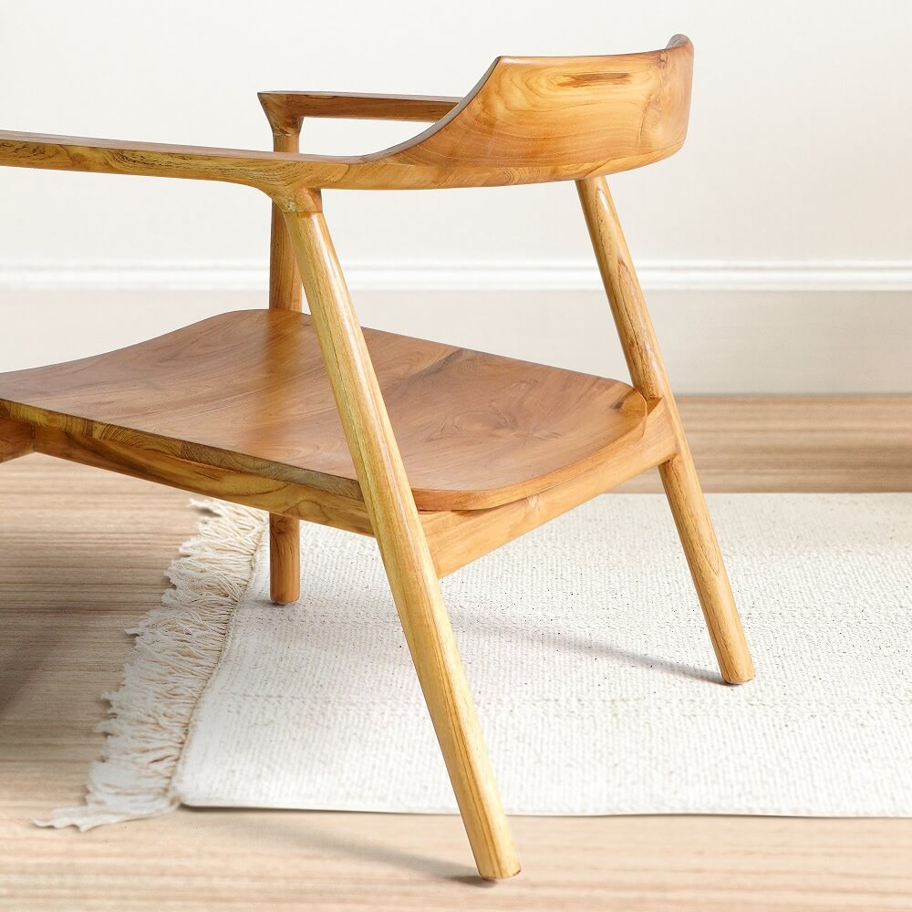 Bali Furniture – Kennedy Lounge Chair With Wooden Seat – The Kennedy Lounge Chair With Wooden Sea