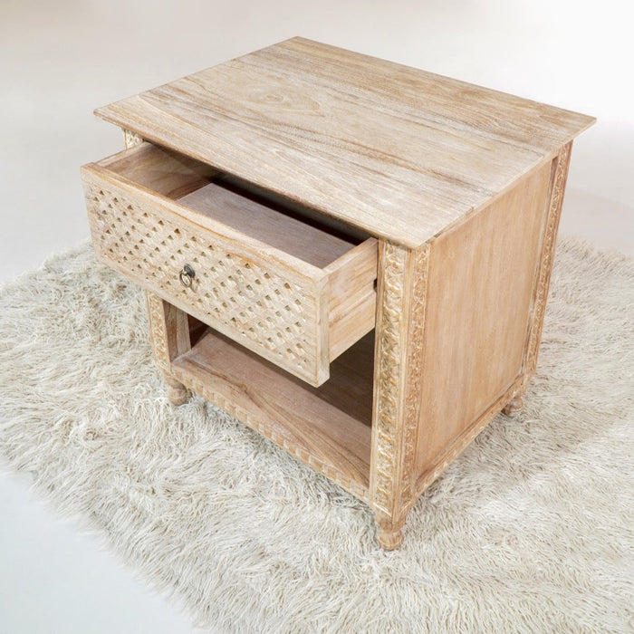 Bali Furniture – Noa Bedside Table – The Noa Bedside Table brings warmth, tex