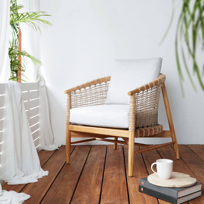 Bali Furniture – Riegel Lounge Chair With White Cushion – The Riegel Lounge Chair With White Cushi