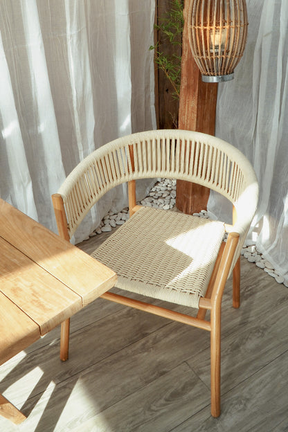 Padova – natural materials dining chair, boho furniture from Bali