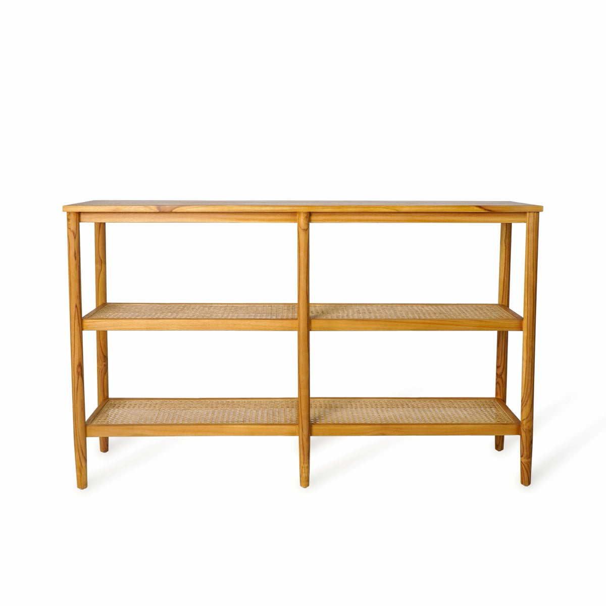 Teak rack Kolding – boho furniture, handwoven and handmade in Bali