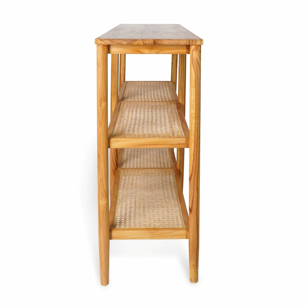 Teak rack – Kolding, natural natural materials in boho style