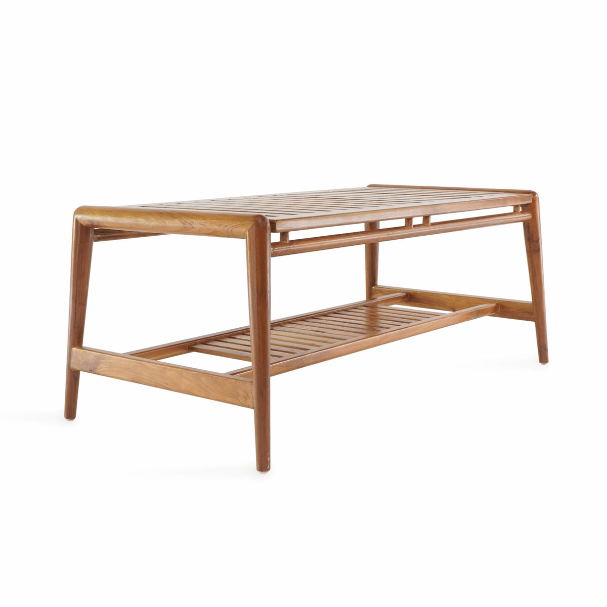 Teak living set Dover Rounded Arm – handmade in Bali, boho style