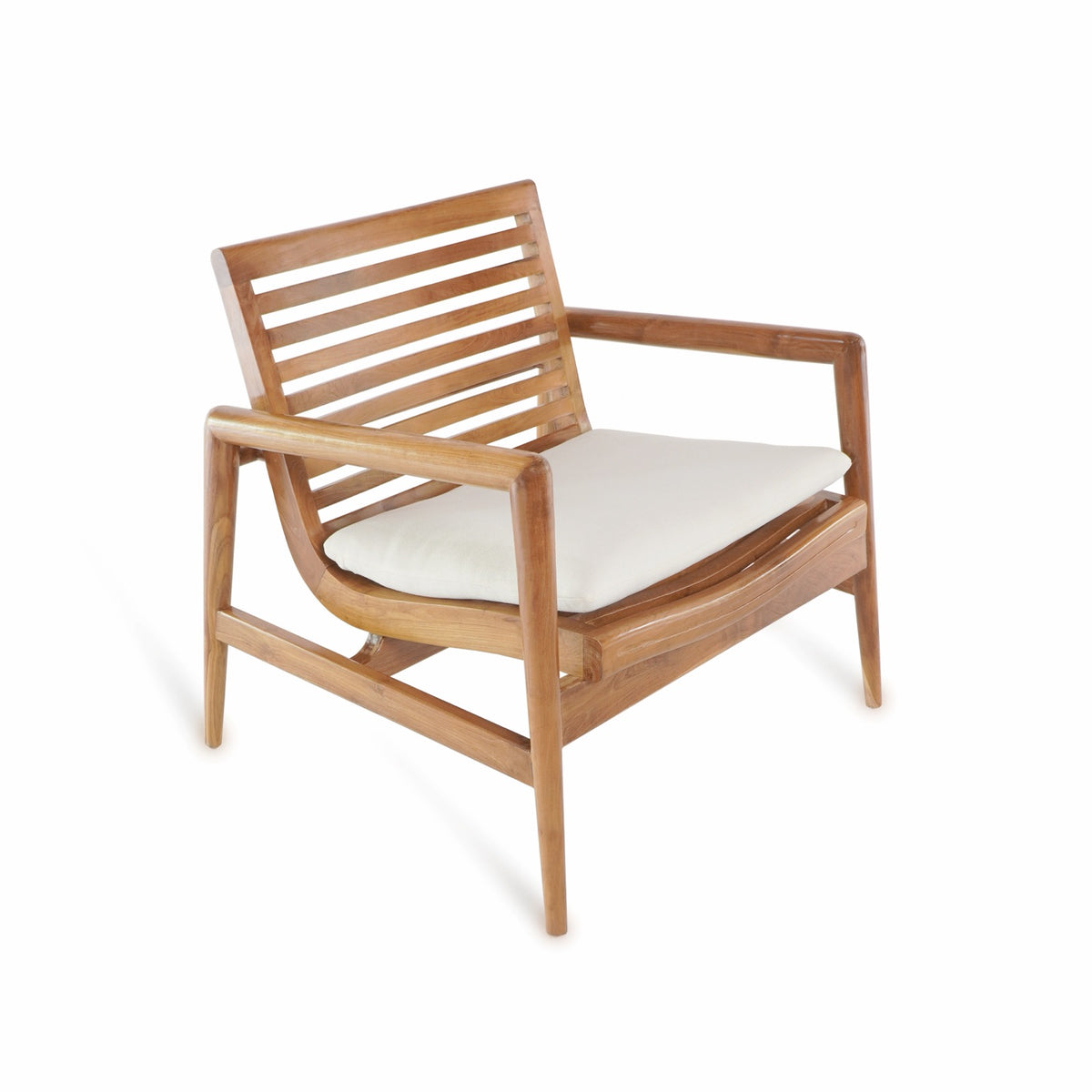 Teak living set Dover Rounded Arm – handmade in Bali, boho style