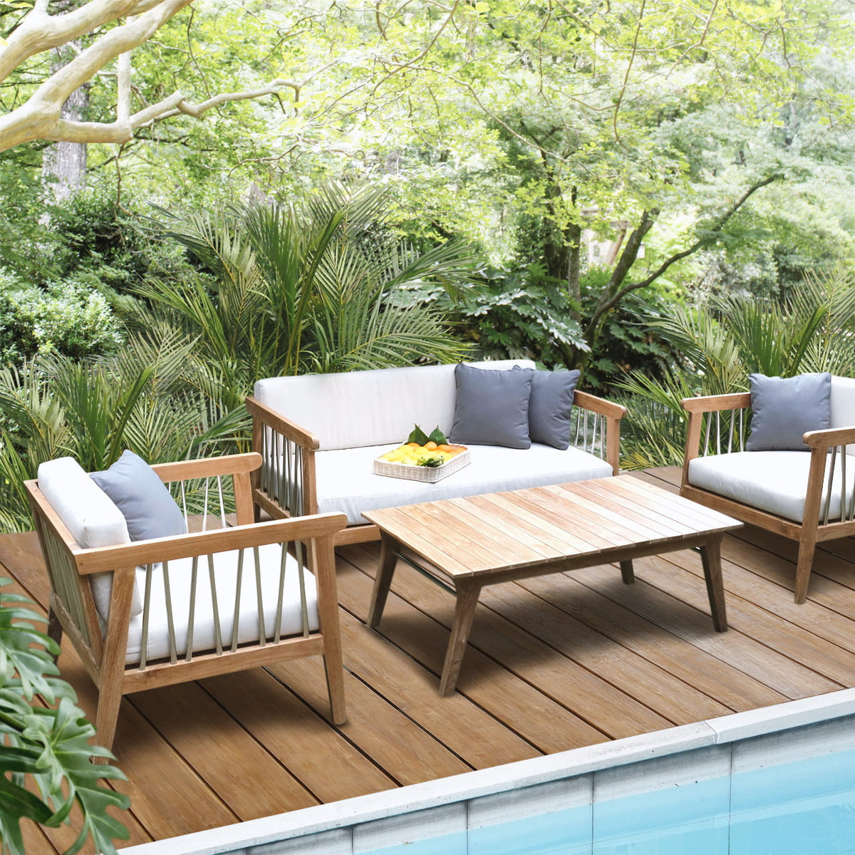 The Moshet sofa set – natural materials, boho furniture handmade in Bali