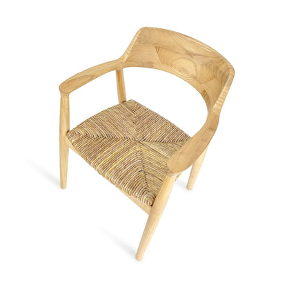 Kennedy Armchair With Rush Seat