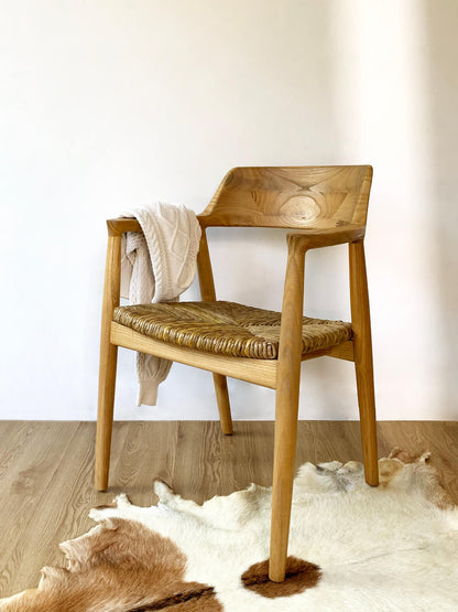 Bali Furniture – Kennedy Armchair With Rush Seat